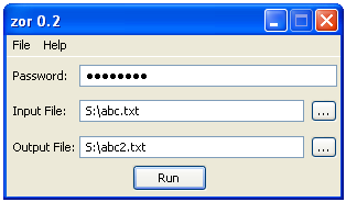 screenshot of zor
